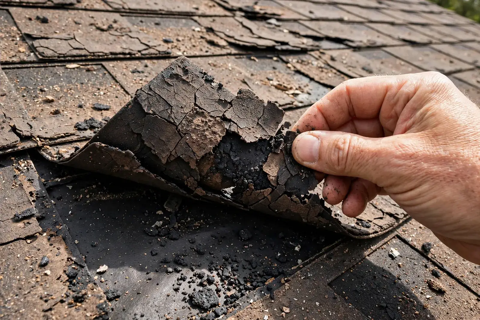 Photograph of a Beaumont, Texas home roof