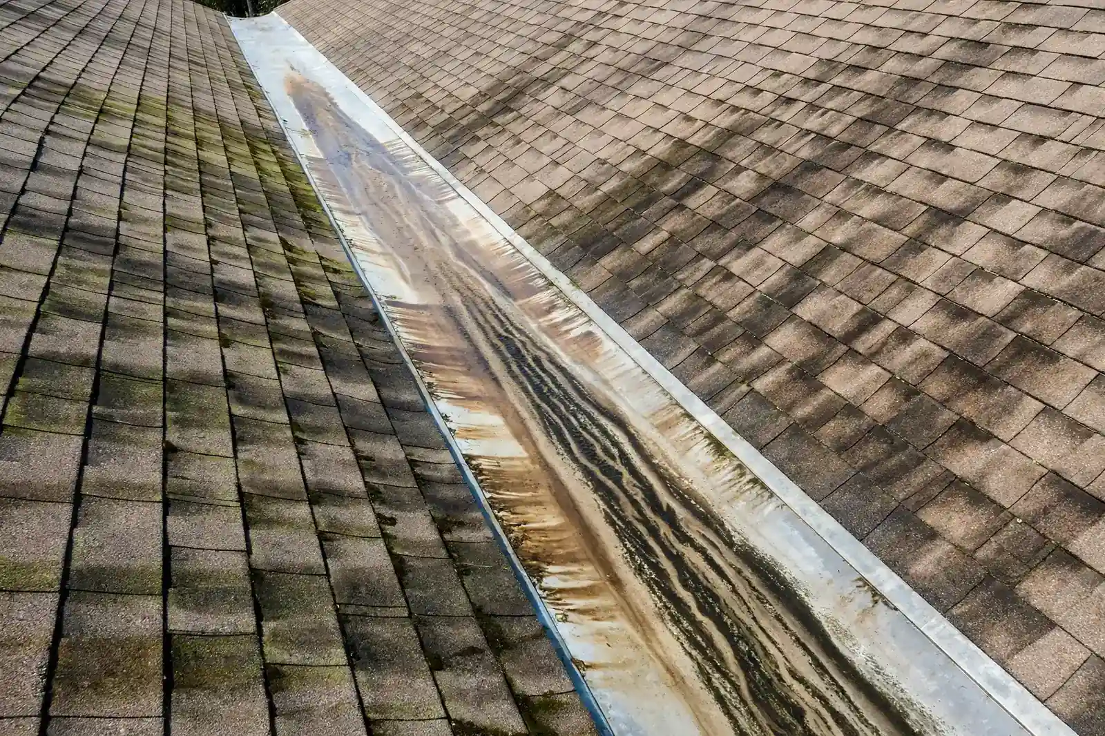 Roofing work related to roof leak detection on a home in Beaumont, Texas