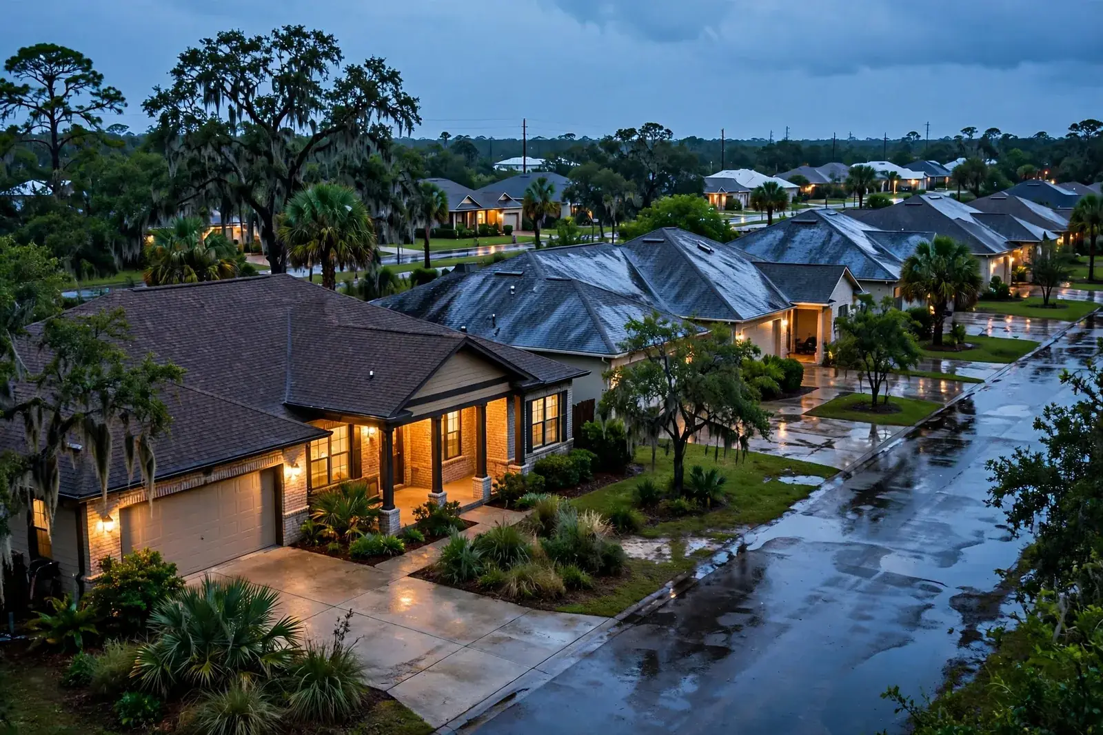 Roofing work related to roof repair open now on a home in Beaumont, Texas